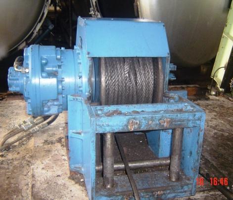 For maintaining wire rope in winch drum when not in used The following Winch Drum capacity are made available for pulling a train of cages of different capacity (3.5ton / 5ton / 7.