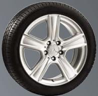 5 J x 18 ET 58 Tyre: 245/35 R18 > A2044015402 (RA) Option for rear axle - Wheel: 8.