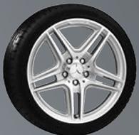 5J x 17ET 58 Tyre: 245/40 R17 18`` 5-twin-spoke wheel Style IV (high-sheen) (B6 603 1382) > AMG