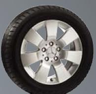 Tyre: 205/55 R16 7-spoke wheel 16 (A204 401 0202) > Titanium silver - Wheel: 7.