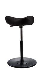 Provides 360 degree Movement Adjustable Seat Height Saddle Seat Available in 2 Sizes Friction pad for increased stability MOVEMENT RANGE MOVEMENT RANGE Seat height 360 movement Seat height 360