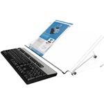 Dimensions (wxh): 300x300mm ERGODOC BASIC INLINE COPYHOLDER WITH KEYBOARD STORAGE FA 410 49 + vat Fixed height, A3 copy holder.