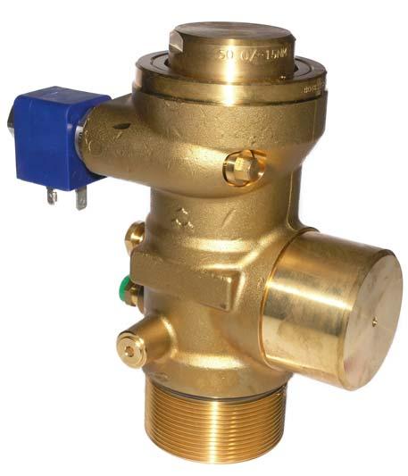 Valves for fixed installations 33mm for chemical gases B B0482 Working pressure p max.