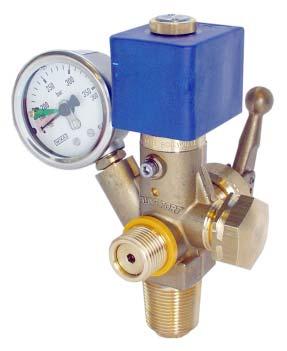 Solenoid valves for fixed installations, inert gases 200 bar B B0439 Working pressure p max.