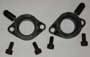 The flange mounting holes must be filed oval from 52 mm to 57 mm to accomondate the Keihin.