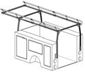 VAN "DROP DOWN LADDER RACK ACCESSORY" Easily load your ladder on the roof of your van with a telescoping handle that rotates rack from the roof of your van to the side of the van where it is more