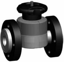 PROGEF Plus silicone free iaphragm valve type 55 With butt fusion spigots SR metric oel: aterial: PP- / silicone free cleane ouble flow rate compare to preecessor anwheel with built-in locking