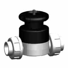 iaphragm valves new generation SYGEF Stanar iaphragm valve type 54 With fusion sockets metric oel: aterial: PVF ouble flow rate compare to preecessor anwheel with built-in locking mechanism For easy