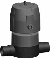 iaphragm valve IASTAR Six PVC-U Unions with threae sockets Rp oel: ouble flow rate compare to preecessor For easy installation an removal Short overall length Iniviual configuration of the valve (see
