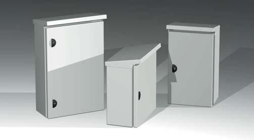 We recommend the use of a special paint finish for enclosures placed outdoor.