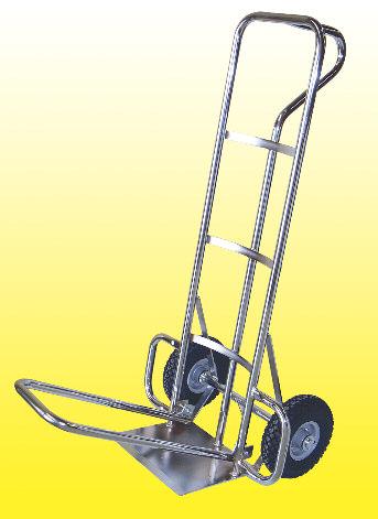 HBT DECK BELLMANS TROLLEY 1800mm 150kg 160mm rubber-tyred 1200mm x 600mm MPT Mini Porters Trolley Suits compact areas and smaller elevators.