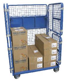 Fitted with a fold-away upper shelf and lockable gates, it can be used in single of