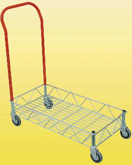 Wire Mesh Kitset Basket Trolleys These versatile mesh trolleys are constructed in a modular kitset format.