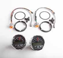 These gauges can be used as a pair or separately and connect directly to a NMEA 2000  Display data includes: Engine RPM, Coolant temperature, fuel rate,