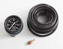 Miscellaneous 0 to 30 PSI Water Pressure Gauge Matches the face plate of the Honda digital speedometer and digital tachometer. Includes pressure tubing and engine fitting.