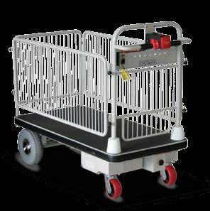 POWERED Powered Trolley The powered trolley provides a sturdy flat deck trolley that allows the movement of loads weighing up