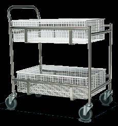 Removable asket Trolley Stainless steel framed