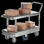 Six Wheel Stock Trolleys Constructed from galvanised sheet,