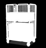 doors, this trolley can be used in a single or a two shelf