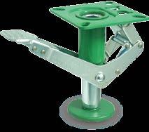 WHEELS & CASTORS Lift Up Floor Locks Used on warehouse trolleys, work benches, stock trolleys and displays Effectively stop movement by lifting one end of the wheeled