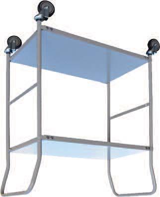 Multi Purpose 2 Tier Trolleys TM HAND TROLLEYS General purpose industrial quality 2 tier trolleys for goods transportation 2 deck sizes available - 740x480mm or 920x610mm Powder