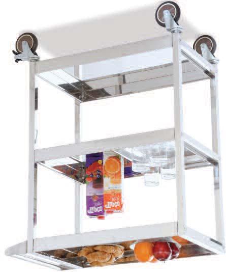 Stainless Steel Trolley ST620 Stainless Steel Tier Trolleys (Bolt Together) These stainless steel