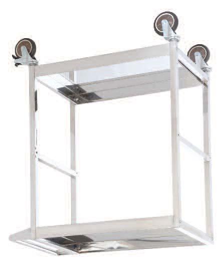 hygiene is important ST672 304 grade stainless steel Load Capacity: 150kg Supplied flatpack (can
