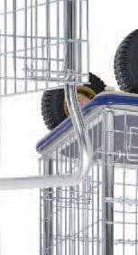 Platform Trolley (with cage) Wire cage has fold down front to make loading and