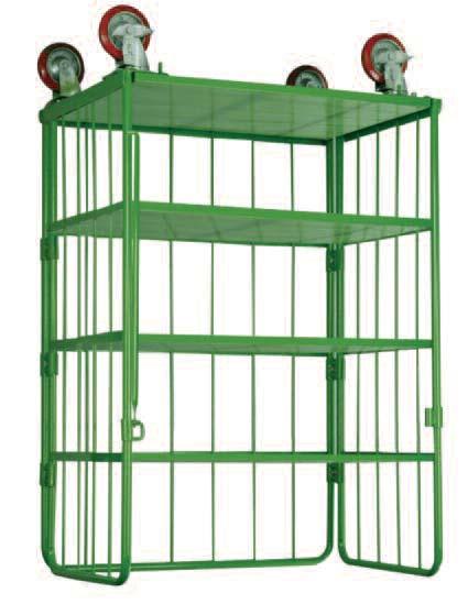 which is great if you have multiple trolleys so they can be stored in a compact area Quality lockable castors for smooth and effortless moving These trolleys come with a removable bar at the front