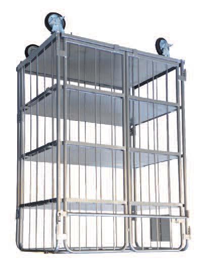 Heavy Duty Cage Trolleys (Open Front) These cage trolleys are an ideal trolley for stock packing and goods movement The base folds up for compact storage which