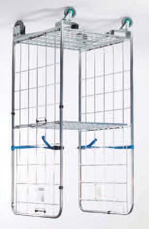 Width: 750mm Load Capacity: 400kgs 19395 4 Door Stock Trolley Laundry / Stock Cages 19395 2 Sided Cage Trolley