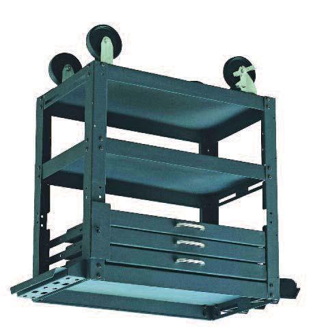Steel Utility Cart (3 Drawer + 2 shelves) Strong steel construction - great for a general parts and tool storage trolley Comes complete with 3 drawers and 2