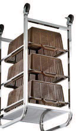 450088 3 & 4 Basket Office Trolleys Great for storing small parts and items neatly in the office 2 versions available