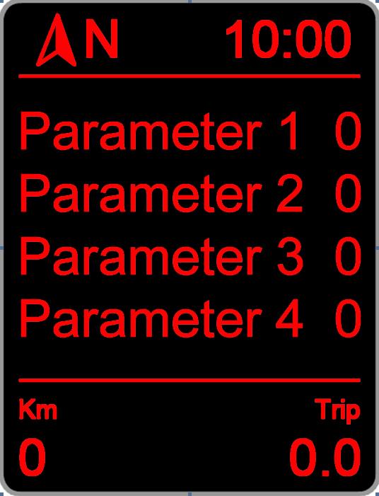 You will see the option for parameter qty. at the bottom of the menu, within here you can set the number of data parameters you want to view on each dashboard.