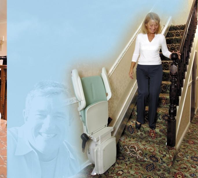 When not in use and folded away, our stairlifts, with their slim profile design, do not
