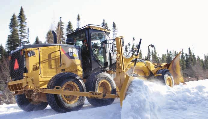 The Caterpillar Work Tools front lift group can be combined with a front dozer blade or front scarifier for added versatility. Snow Removal Work Tools.