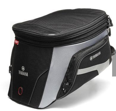 11L - expandable to 15L Map holder and extra side pockets for small items such as your wallet and mobile phone Features the Yamaha logo Includes hand carry grip at the front Includes shoulder strap