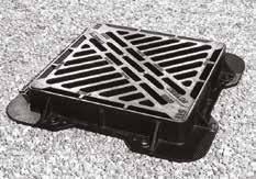 Gully Grates D400 Double Triangular Gully Grate Surface Boxes Grade A Surface Box Wide Flange Large waterway area provides efficient