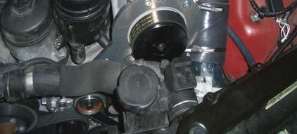 the blowoff valve, T the line from the fuel regulator (overflow line) into the