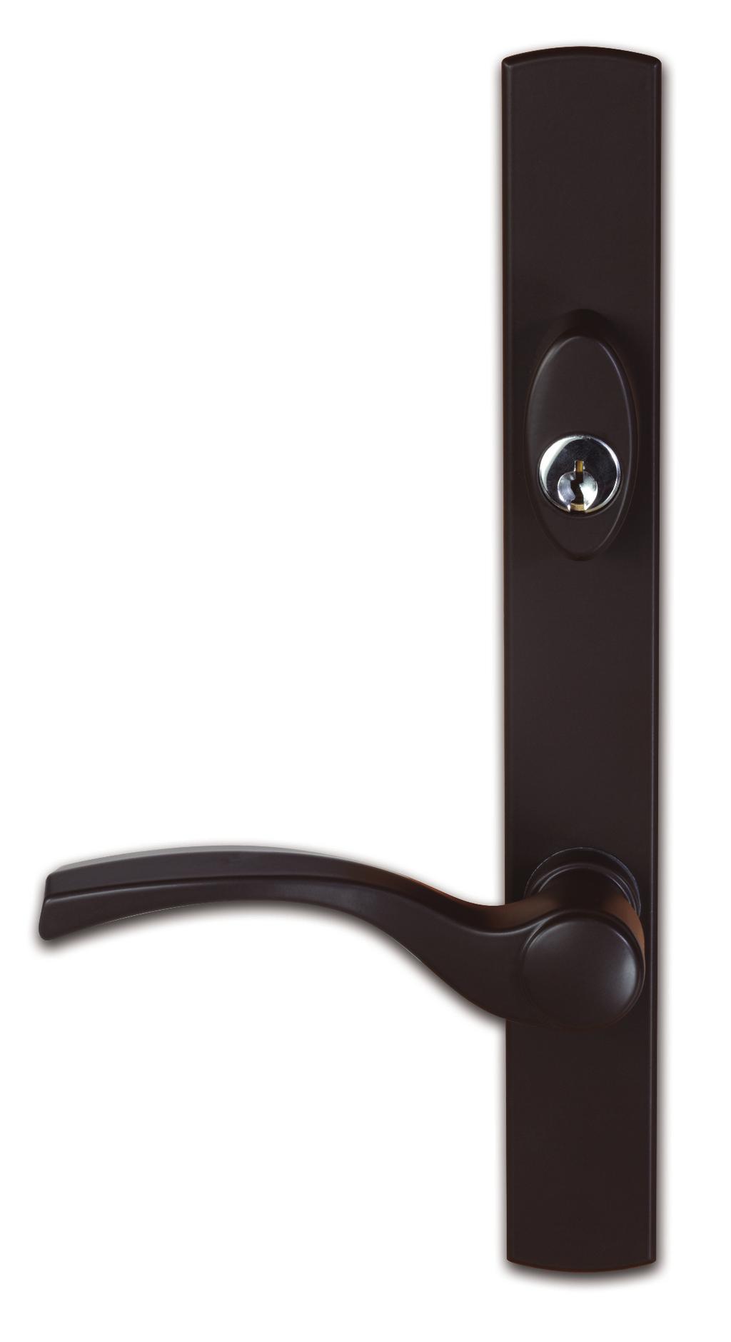 Multiple handle choices available North American 90 degree thumbturn located above the handle Stylish and