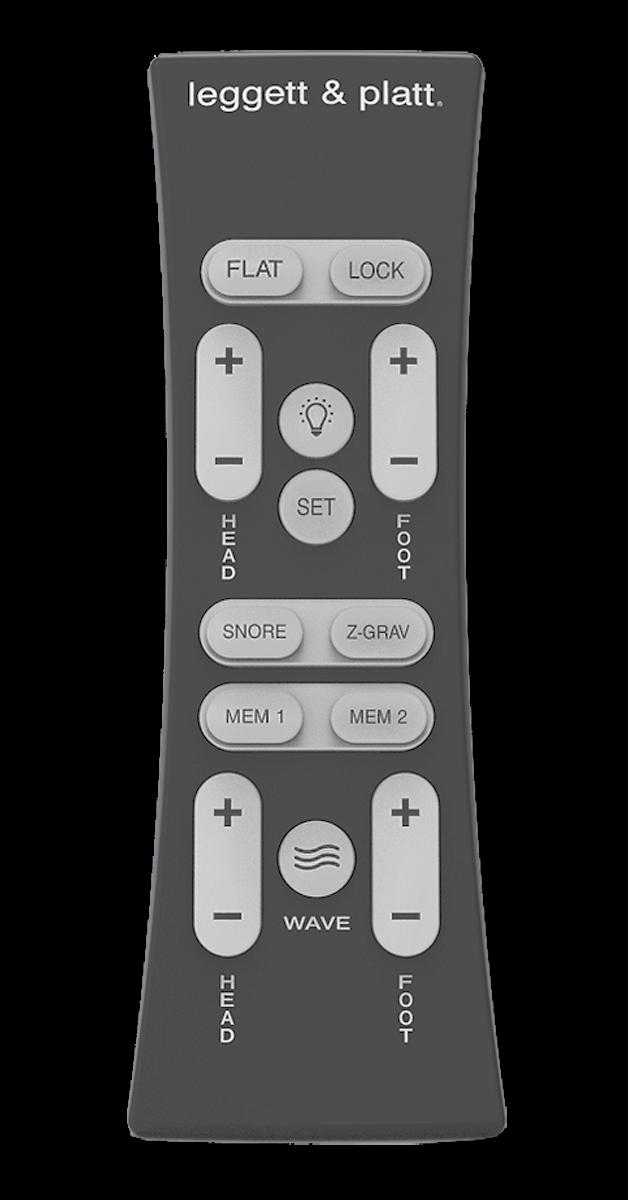 REMOTE control function Flat button Pressand hold to lower the base to the flat position. This button will also turn off the massage motors.