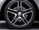 with AMG Line (SP1) 18-inch AMG Multi-Spoke Alloy Wheels in High-Gloss Black Only in conjunction with AMG Line (SP1) at additional cost