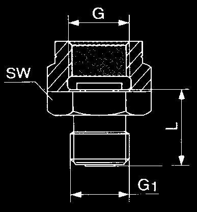 52/38.5.75/19 Pressure Gauge Connection Donaldson Description G G 1 L SW Part No.