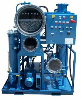 Vacuum Dehydration Oil Purification System OFF-LINE FILTRATION VDOPS Vacuum Dehydration Oil Purification System Features Variable frequency drive to improve inlet condition and performance Claw