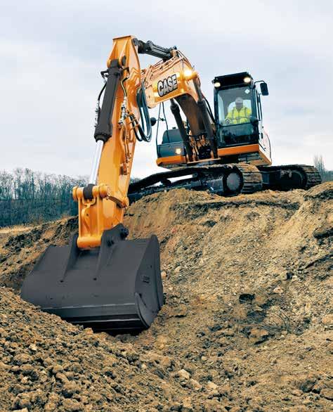 CX C-SERIES HYDRAULIC EXCAVATORS CX210C I CX250C Advanced energy management Through the use of 5 new fuel saving functions, C series excavators speed up productivity and substantially.