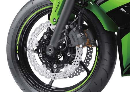 Rear shock is further away from the exhaust so that its operation will not be affected by exhaust heat.