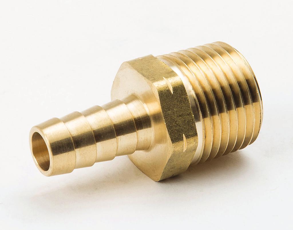 Brass & nylon Barb Fittings Our barb offering includes fitting that are brass, CPVC and nylon. This category has adapters, splicers, tees and elbows.