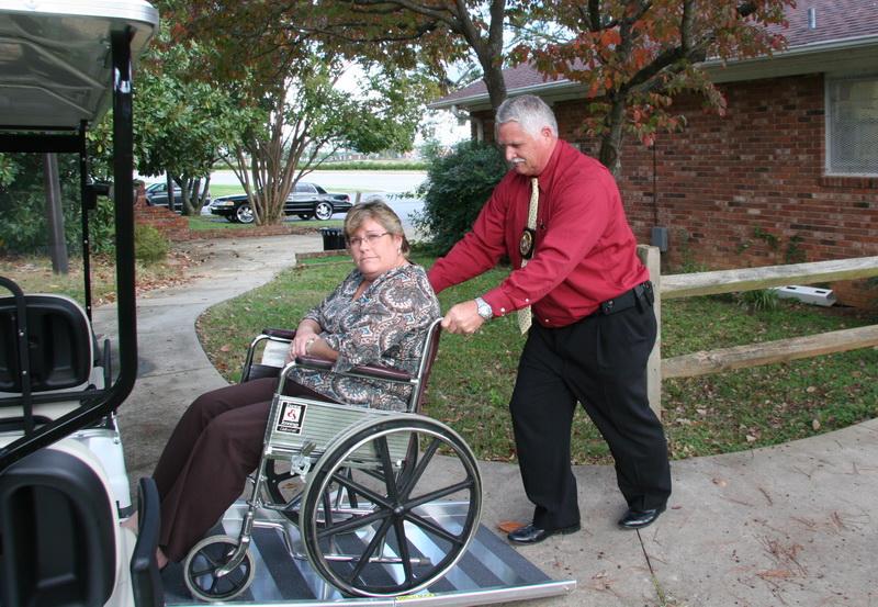 Accessibility Cart Patient Loading Instructions Slowly push the wheelchair up