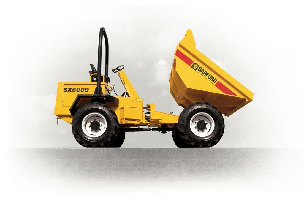 FORWARD TIPPING SKIPS SX9000 SX8000 SX7000 SX6000 SX5000 SX3000 SX2000 BARFORD SX SERIES SITE DUMPERS All Barford Dumpers come fitted with ROPs safety frames in a straight or