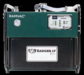 Dry Vacuums Badger LF The efficient, LubeFree dry vacuum system Includes: LubeFree rotary vane vacuum pump, 5 gallon integrated separation tank, and E2 control.